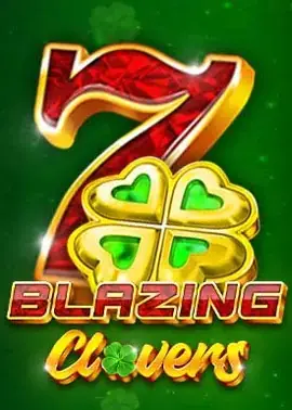 Blazing clovers and sevens in a fiery atmosphere.